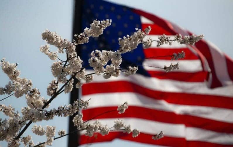 US Flag celebrating Memorial Day