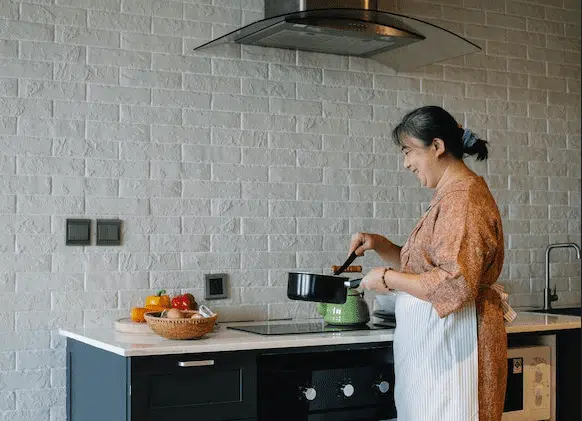 Woman cooking