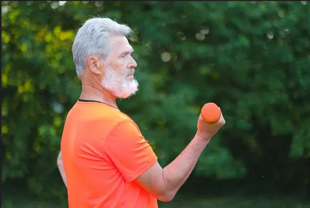 Man exercising