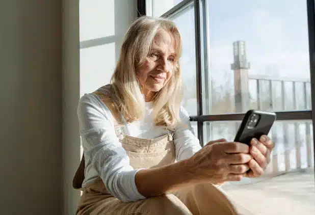 Woman on phone