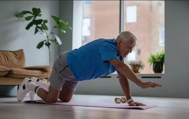 Man doing yoga
